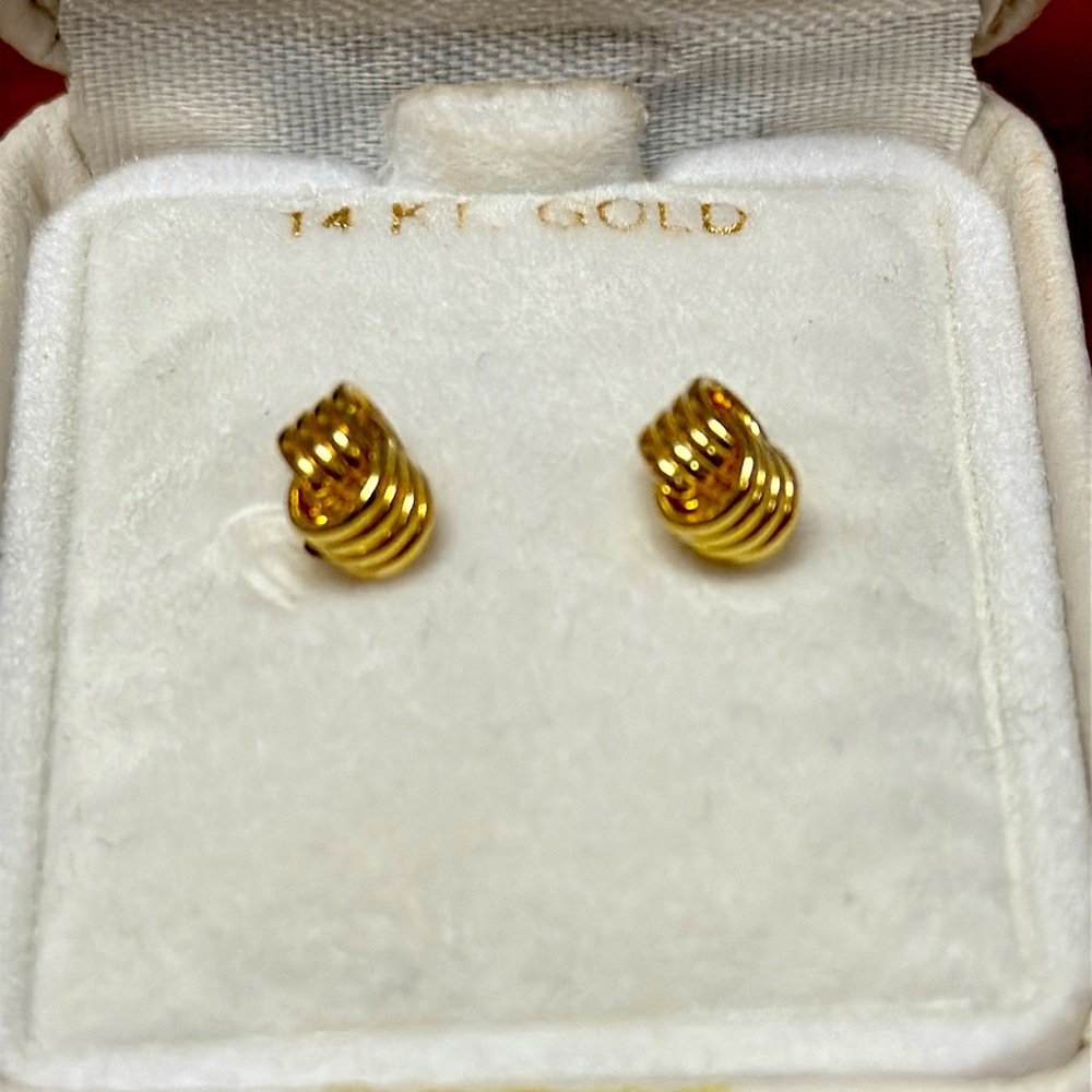 14 K gold earrings
